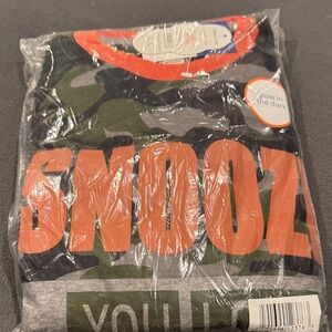 Wonder Nation Camouflage Snooze Shirt - Orange and Green